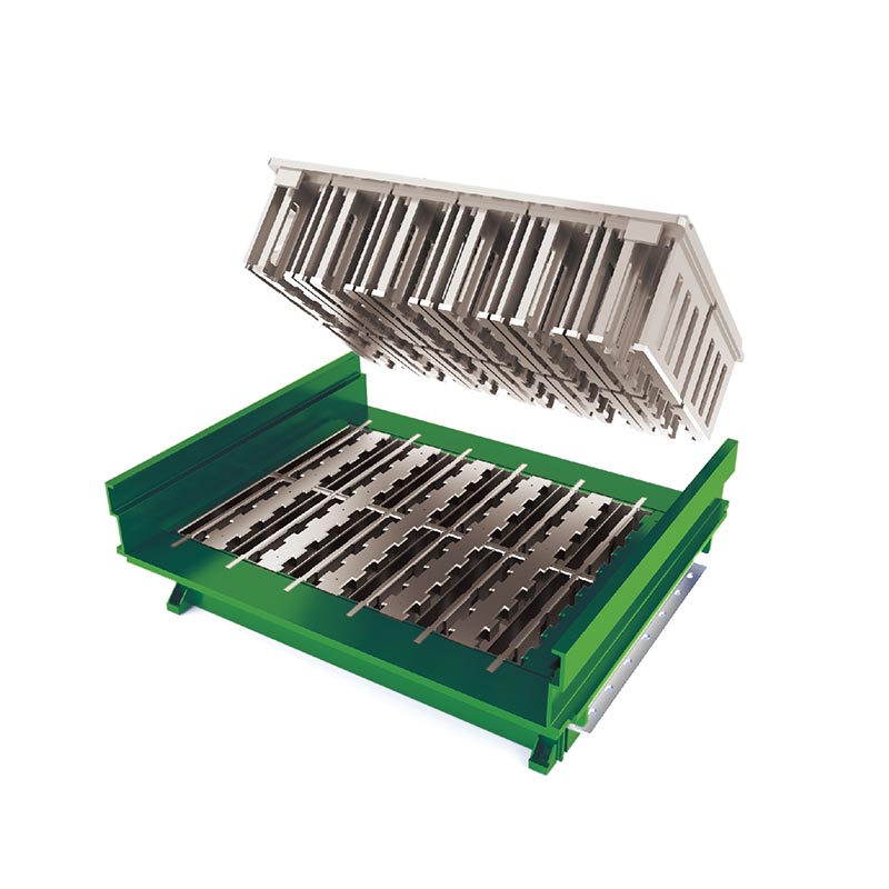 Forma na betónové tehly s dutým blokom